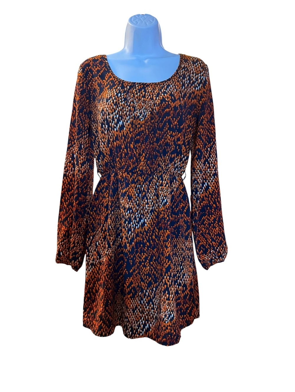 Forever 21 Contemporary Long Sleeve Animal Print Dress